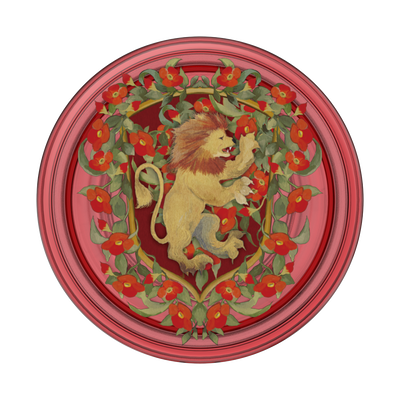 Secondary image for hover Gryffindor Floral Crest — Adhesive PopGrip