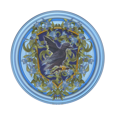 Secondary image for hover Ravenclaw Floral Crest — Adhesive PopGrip